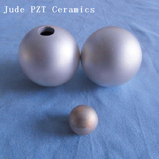 Esfera de cerâmica piezoelétrica e produto hemisfério
