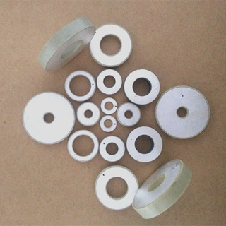 Anel de cerâmica piezoelétrica do transdutor de corte ultrassônico Material P-8