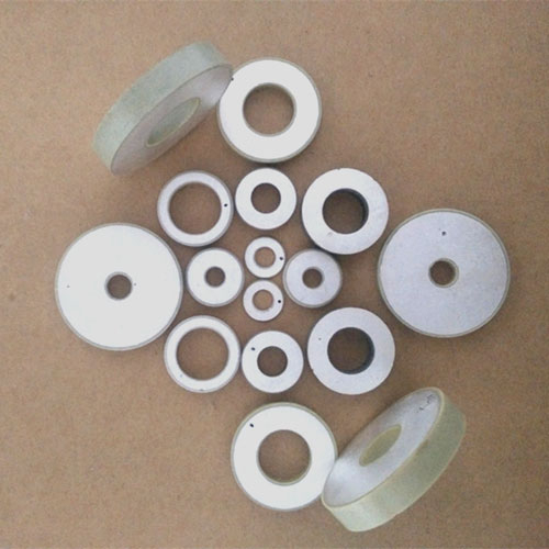 Anel de cerâmica piezoelétrica do transdutor de corte ultrassônico Material P-8