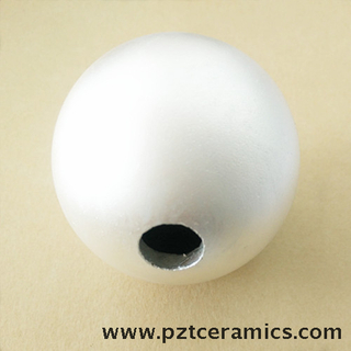 Esfera de cerâmica piezoelétrica e Hemishperes