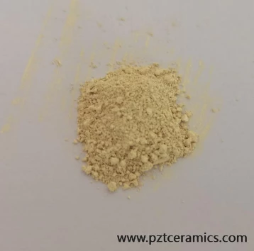 Material de cer&acirc;mica piezoel&eacute;trica de baixa temperatura sinterizada