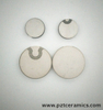 Pzt Disc Piezoceramic PZT-4 Material para sensor ultrassônico