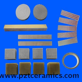 Material compósito de cerâmica piezoelétrica